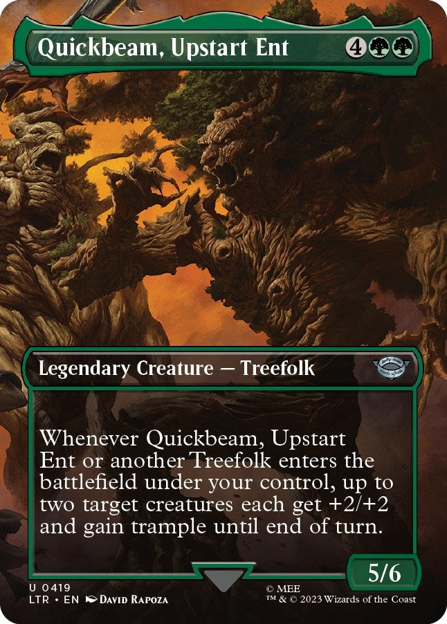 Image for Quickbeam, Upstart Ent (Borderless) (Universes Beyond: The Lord of the Rings: Tales of Middle-earth) (419) - Magic: The Gathering