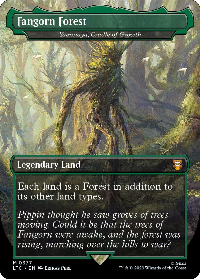Image for Fangorn Forest - Yavimaya, Cradle of Growth (Commander: The Lord of the Rings: Tales of Middle-earth) (377) - Magic: The Gathering