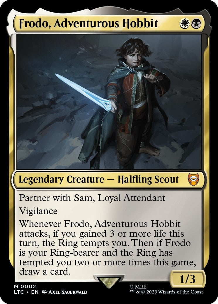 Image for Frodo, Adventurous Hobbit (Commander: The Lord of the Rings: Tales of Middle-earth) (2) - Magic: The Gathering