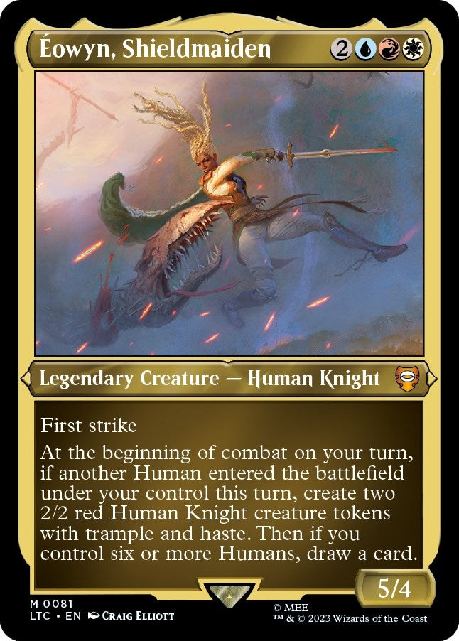 Image for Eowyn, Shieldmaiden (Display Commander) - Thick Stock (Commander: The Lord of the Rings: Tales of Middle-earth) (81) - Magic: The Gathering