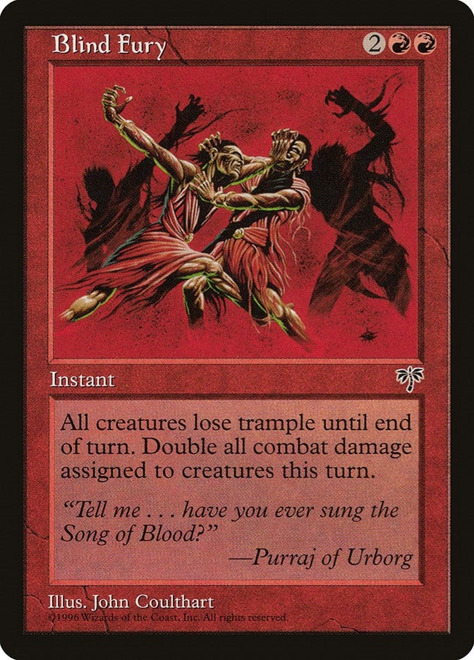 Image for Blind Fury (Mirage) - Magic: The Gathering
