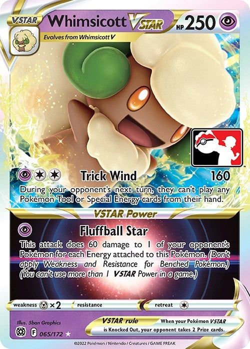 Image for Whimsicott VSTAR (Prize Pack Series Cards) (065/172) - Pokemon