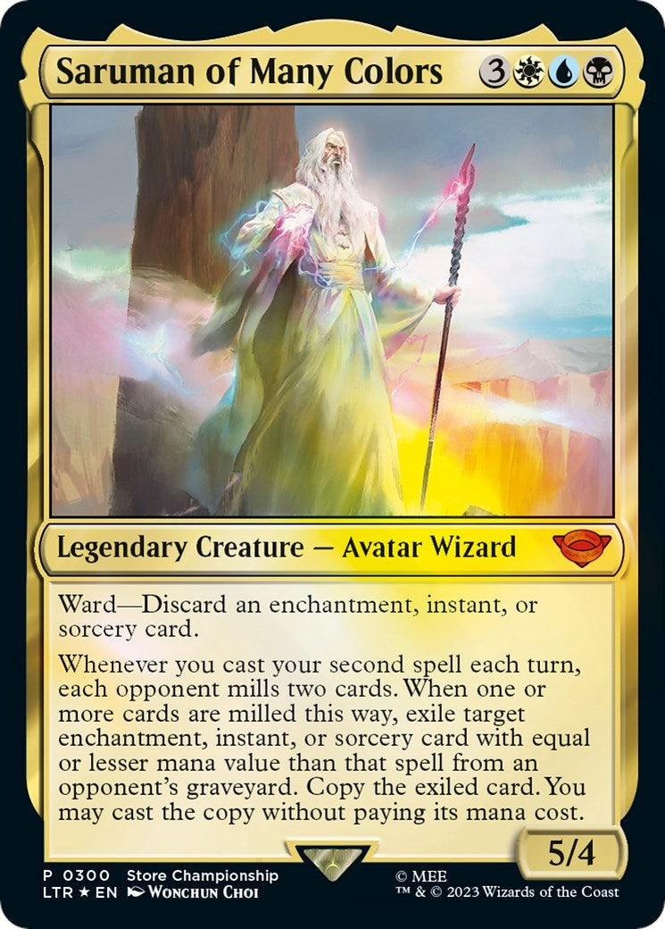 Image for Saruman of Many Colors (Game Day & Store Championship Promos) (300) - Magic: The Gathering