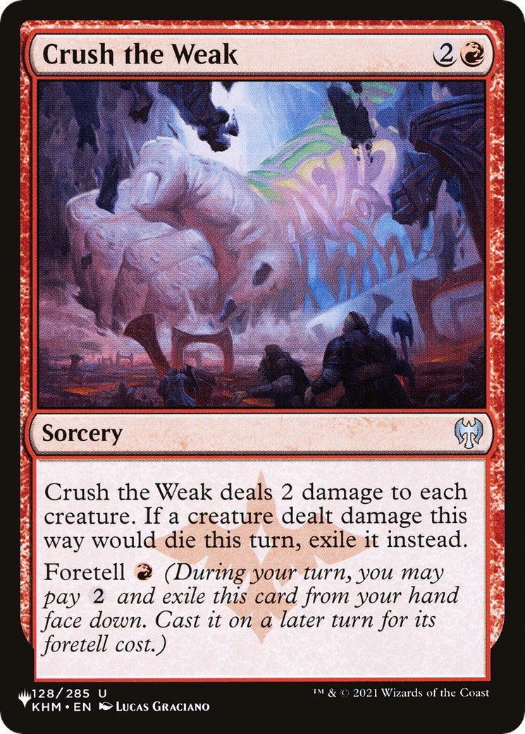 Image for Crush the Weak (The List Reprints) (128/285) - Magic: The Gathering