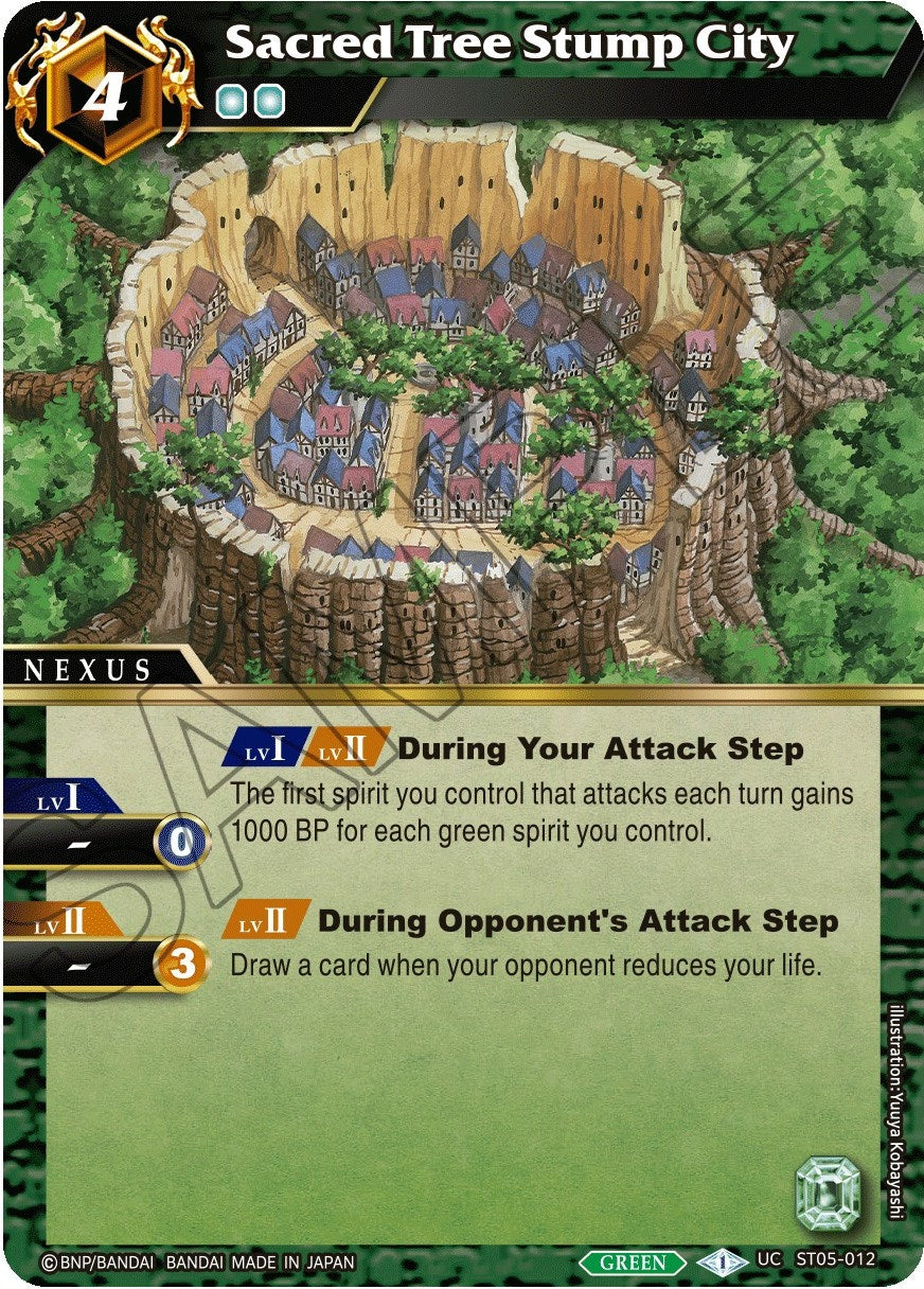 Image for Sacred Tree Stump City (Starter Deck 05: Verdant Wings) (ST05-012) - Battle Spirits Saga
