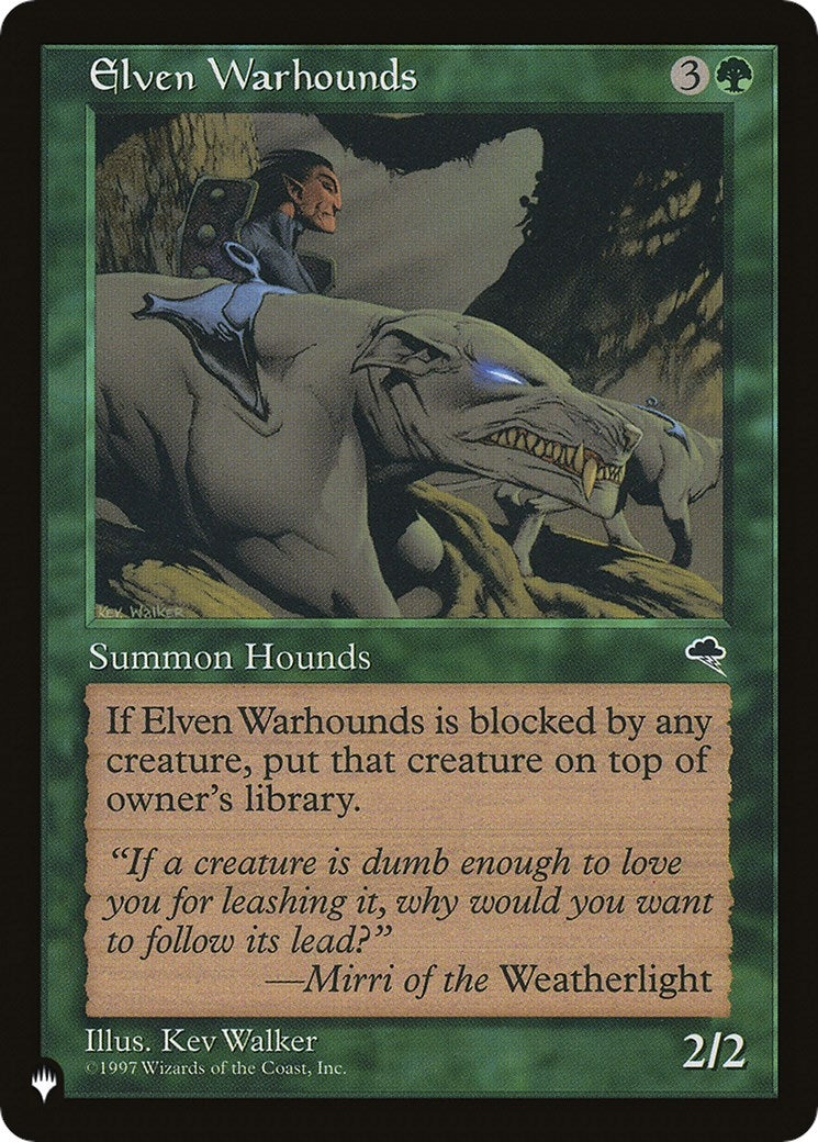 Image for Elven Warhounds (The List Reprints) - Magic: The Gathering