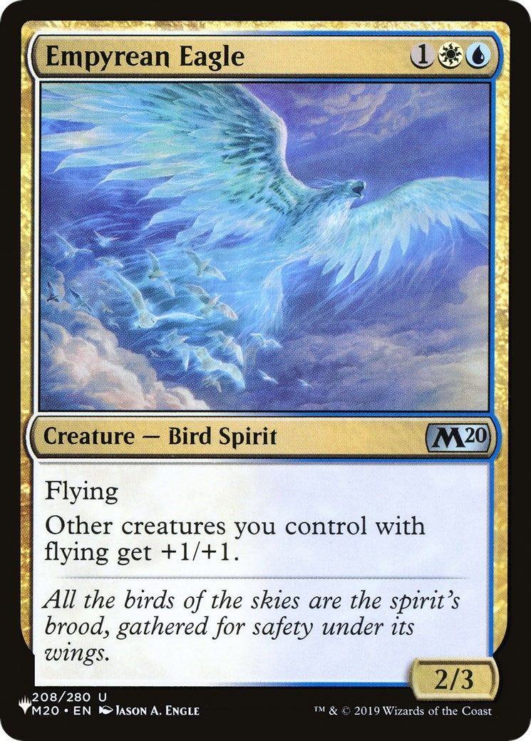 Image for Empyrean Eagle (The List Reprints) (208/280) - Magic: The Gathering