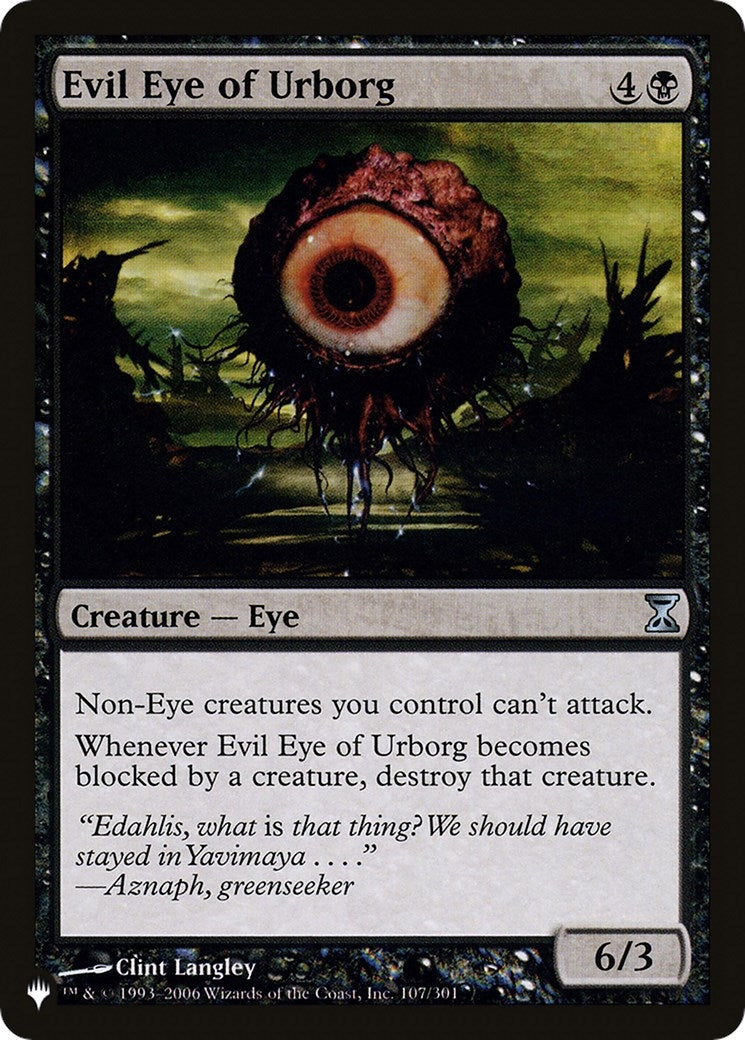 Image for Evil Eye of Urborg (The List Reprints) (107/301) - Magic: The Gathering