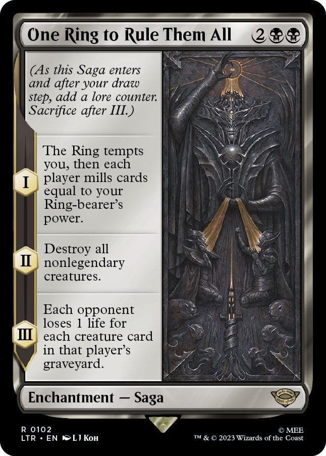 Image for One Ring to Rule Them All (Universes Beyond: The Lord of the Rings: Tales of Middle-earth) (102) - Magic: The Gathering