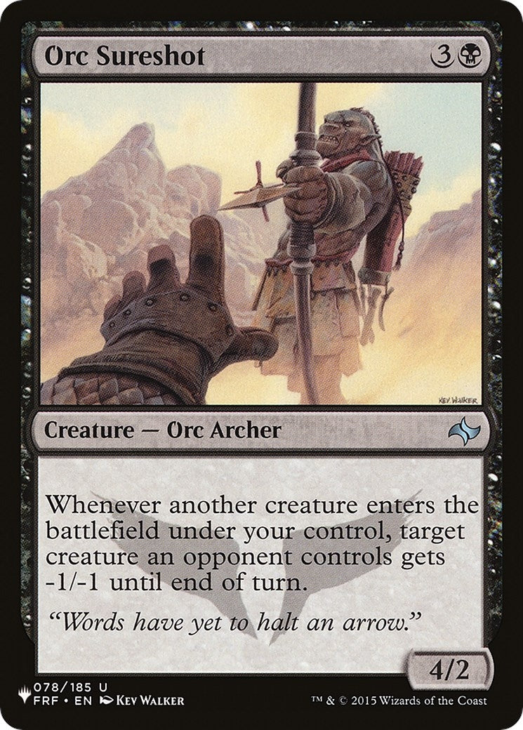 Image for Orc Sureshot (The List Reprints) (078/185) - Magic: The Gathering