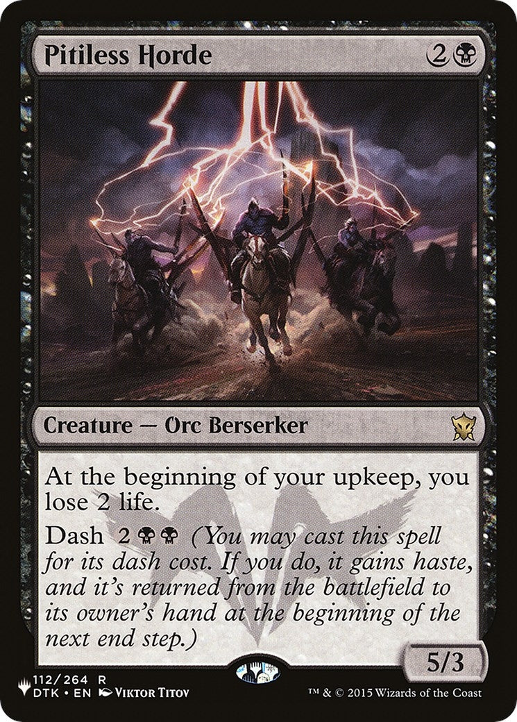 Image for Pitiless Horde (The List Reprints) (112/264) - Magic: The Gathering
