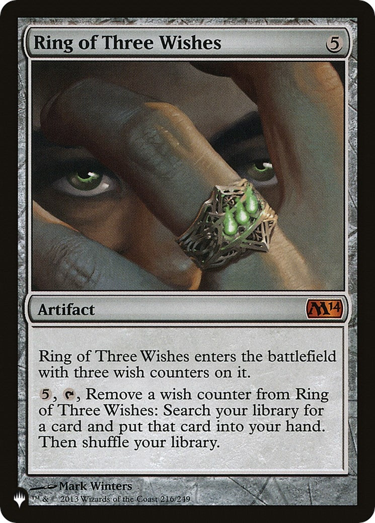 Image for Ring of Three Wishes (The List Reprints) (216/249) - Magic: The Gathering