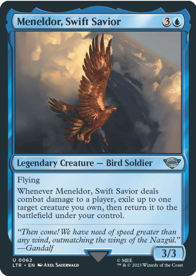 Image for Meneldor, Swift Savior (Universes Beyond: The Lord of the Rings: Tales of Middle-earth) (62) - Magic: The Gathering