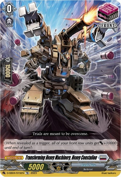 Image for Transforming Heavy Machinery, Heavy Constalion (D-SS04: Stride Deckset - Messiah) (D-SS04/015EN) - Cardfight Vanguard