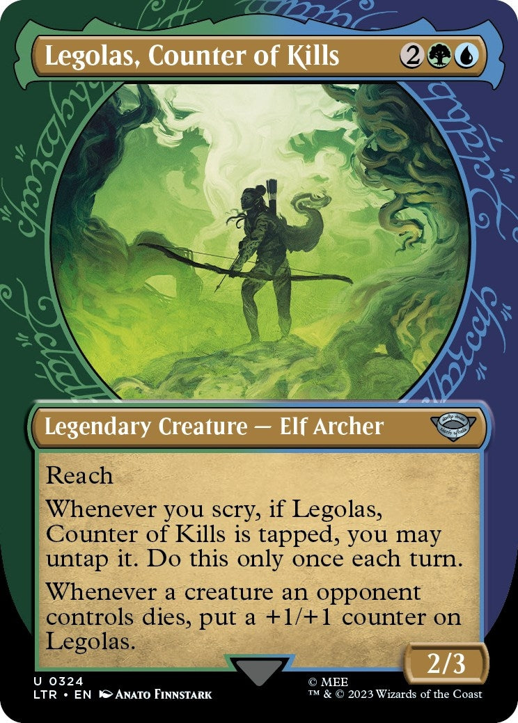 Image for Legolas, Counter of Kills (Showcase) (Universes Beyond: The Lord of the Rings: Tales of Middle-earth) (324) - Magic: The Gathering