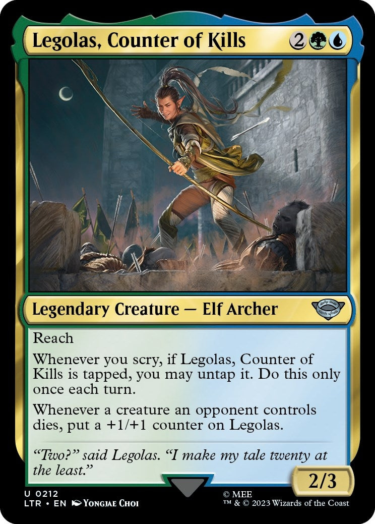 Image for Legolas, Counter of Kills (Universes Beyond: The Lord of the Rings: Tales of Middle-earth) (212) - Magic: The Gathering