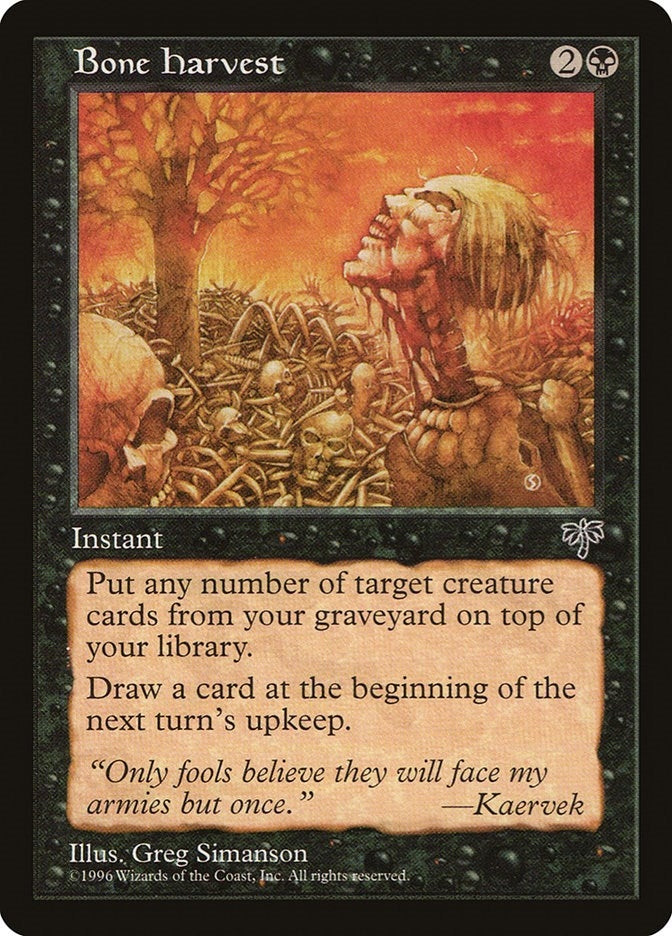 Image for Bone Harvest (Mirage) - Magic: The Gathering