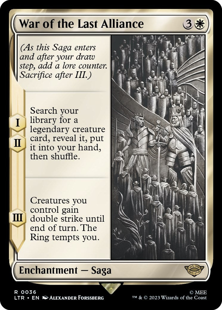 Image for War of the Last Alliance (Universes Beyond: The Lord of the Rings: Tales of Middle-earth) (36) - Magic: The Gathering
