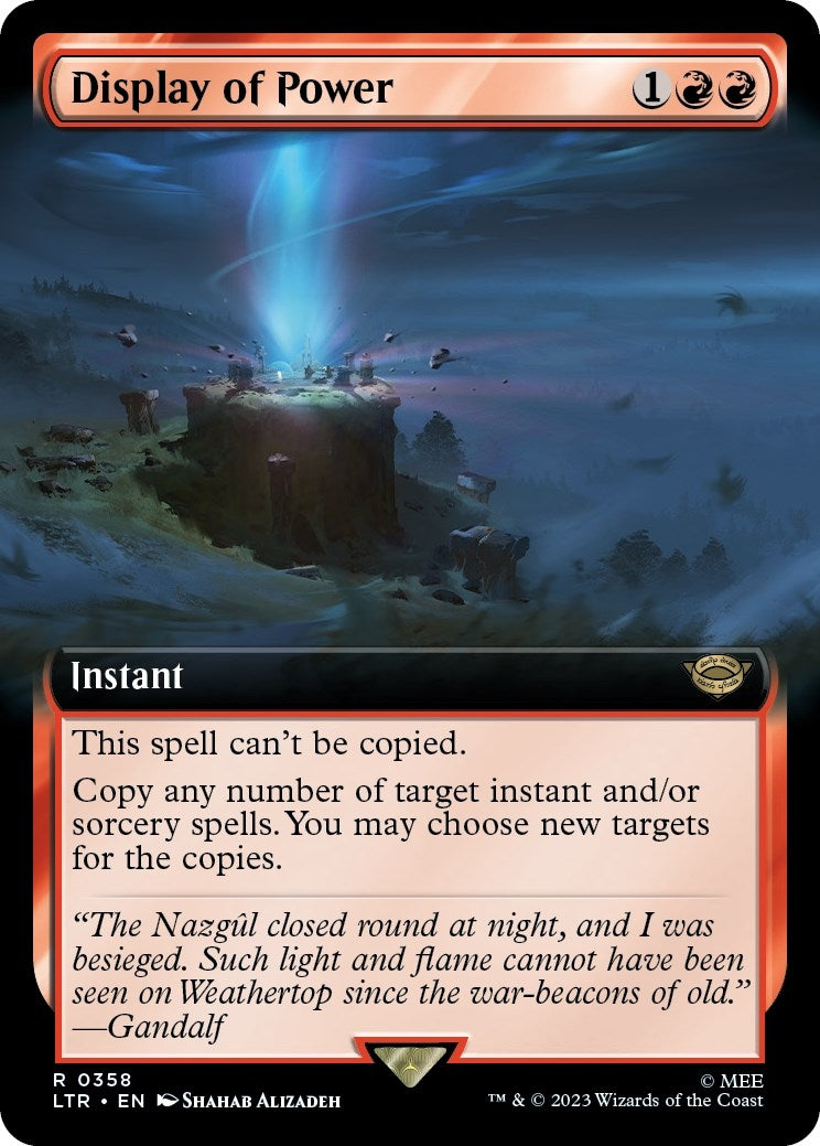 Image for Display of Power (Extended Art) (Universes Beyond: The Lord of the Rings: Tales of Middle-earth) (358) - Magic: The Gathering