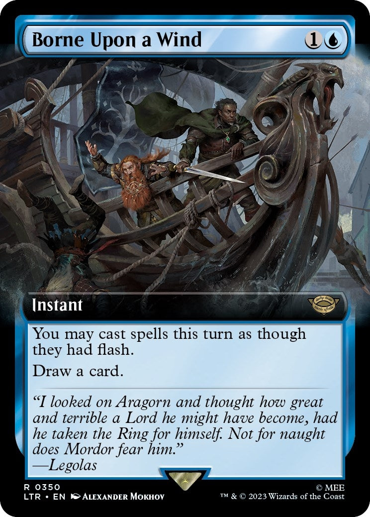 Image for Borne Upon a Wind (Extended Art) (Universes Beyond: The Lord of the Rings: Tales of Middle-earth) (350) - Magic: The Gathering