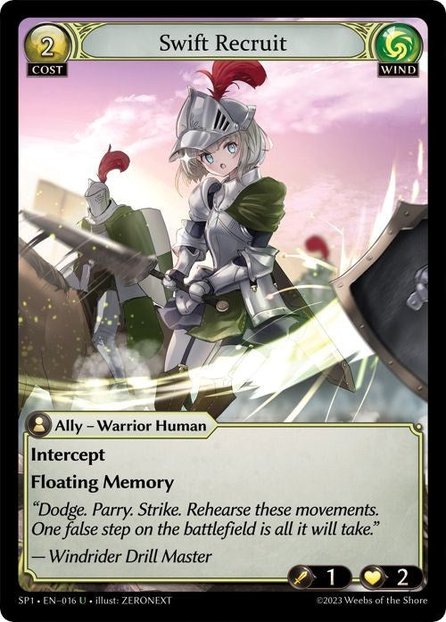 Image for Swift Recruit (Supporter Pack 1) (016) - Grand Archive TCG