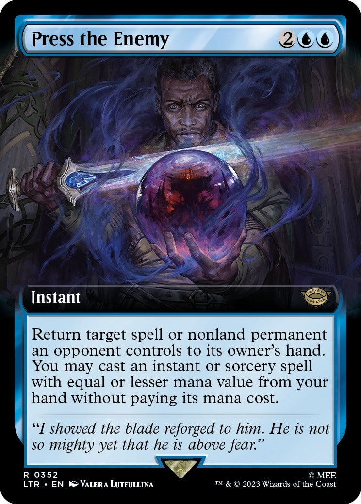 Image for Press the Enemy (Extended Art) (Universes Beyond: The Lord of the Rings: Tales of Middle-earth) (352) - Magic: The Gathering