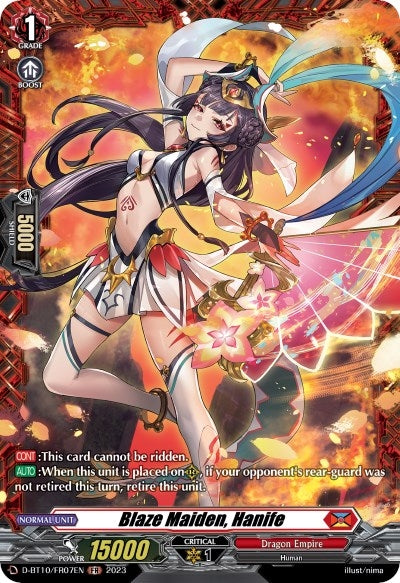 Image for Blaze Maiden, Hanife (FR) (D-BT10: Dragon Masquerade) (D-BT10/FR07EN) - Cardfight Vanguard