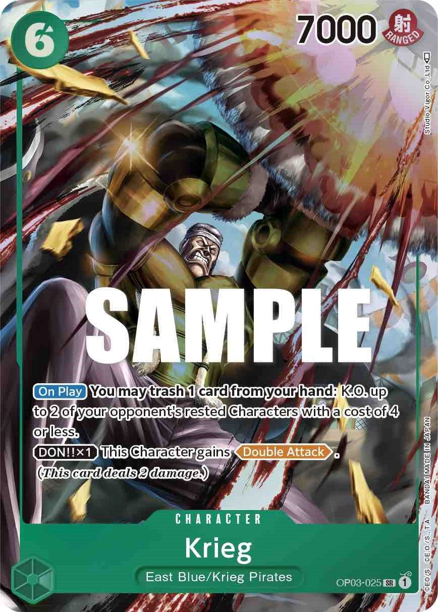 Image for Krieg (Alternate Art) (Pillars of Strength) (OP03-025) - One Piece Card Game