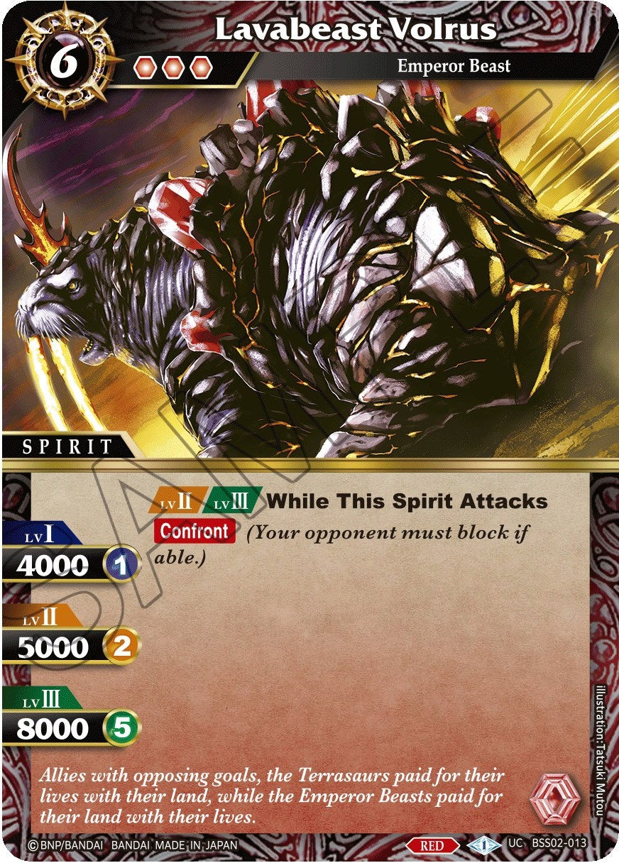 Image for Lavabeast Volrus (False Gods) (BSS02-013) - Battle Spirits Saga