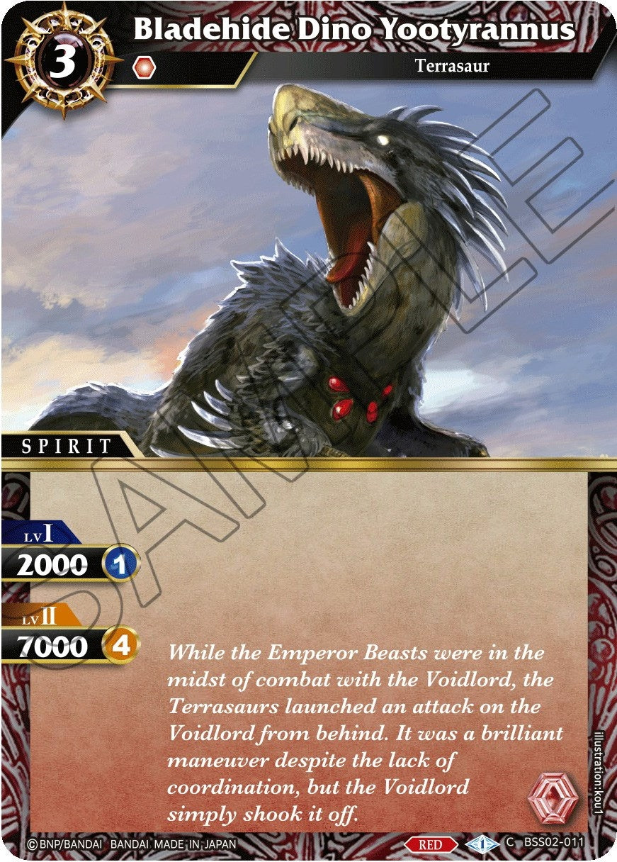 Image for Bladehide Dino Yootyrannus (False Gods) (BSS02-011) - Battle Spirits Saga