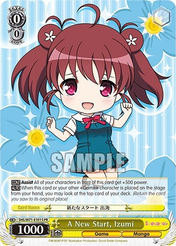 Image for A New Start, Izumi (Foil) (Saekano How to Raise a Boring Girlfriend. flat) (SHS/W71-E101S PR) - Weiss Schwarz