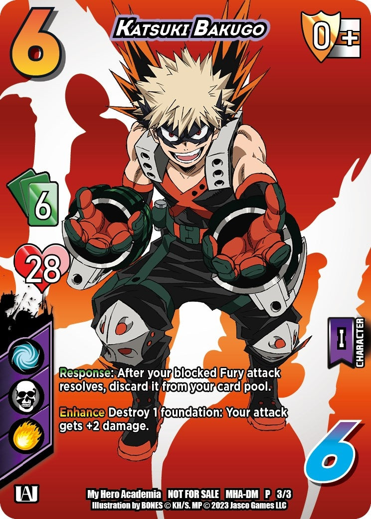 Image for Katsuki Bakugo (Dim Mak Promo) (UniVersus: My Hero Academia Promo Cards) (MHA-DM P 3/3) - UniVersus