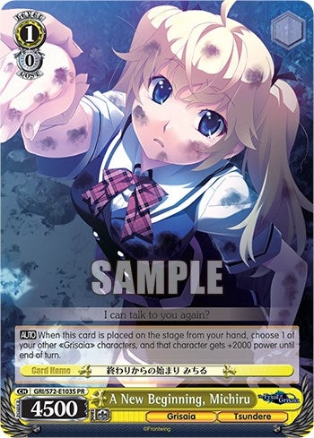 Image for A New Beginning, Michiru (Foil) (The Fruit of Grisaia) (GRI/S72-E103S PR) - Weiss Schwarz