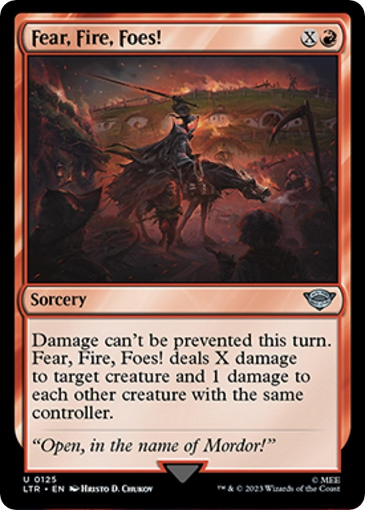 Image for Fear, Fire, Foes! (Universes Beyond: The Lord of the Rings: Tales of Middle-earth) (125) - Magic: The Gathering