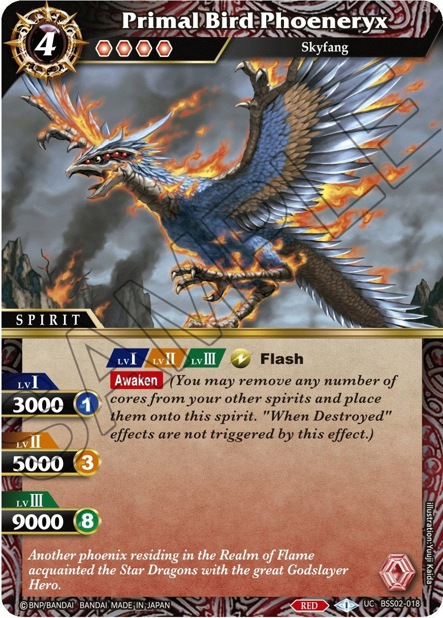 Image for Primal Bird Phoeneryx (False Gods) (BSS02-018) - Battle Spirits Saga