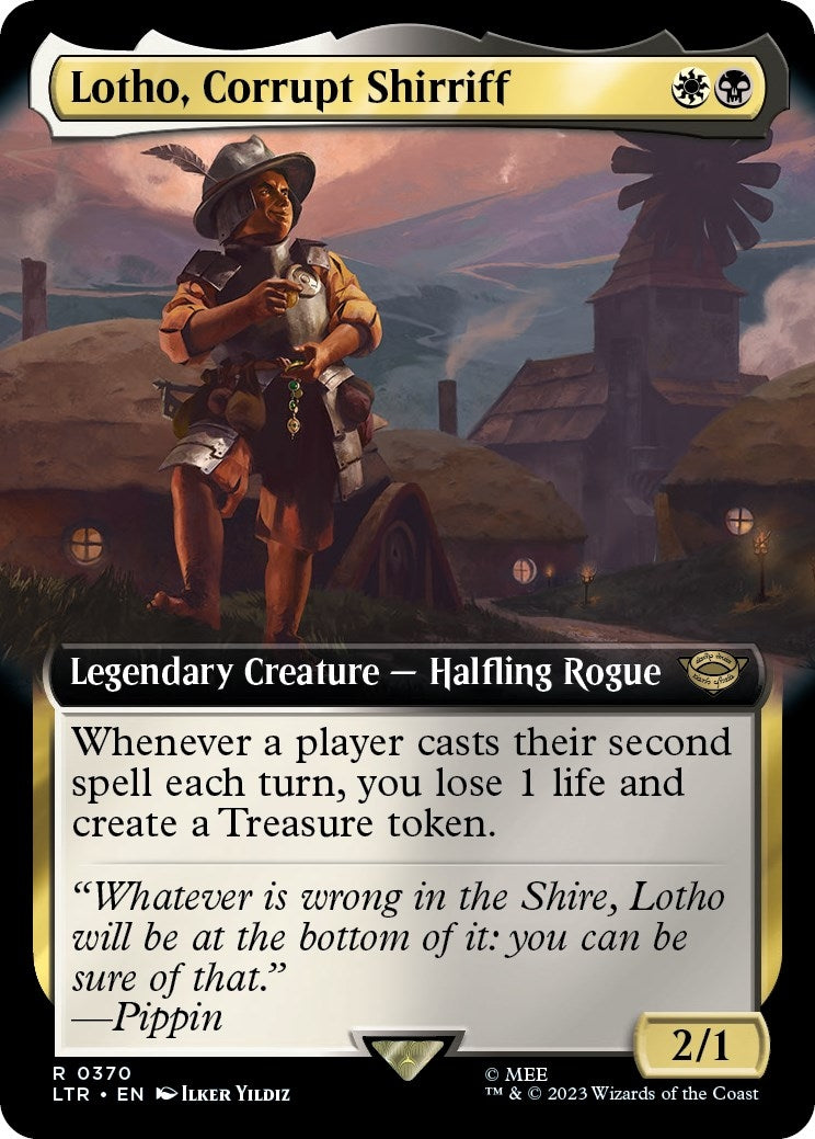 Image for Lotho, Corrupt Shirriff (Extended Art) (Universes Beyond: The Lord of the Rings: Tales of Middle-earth) (370) - Magic: The Gathering