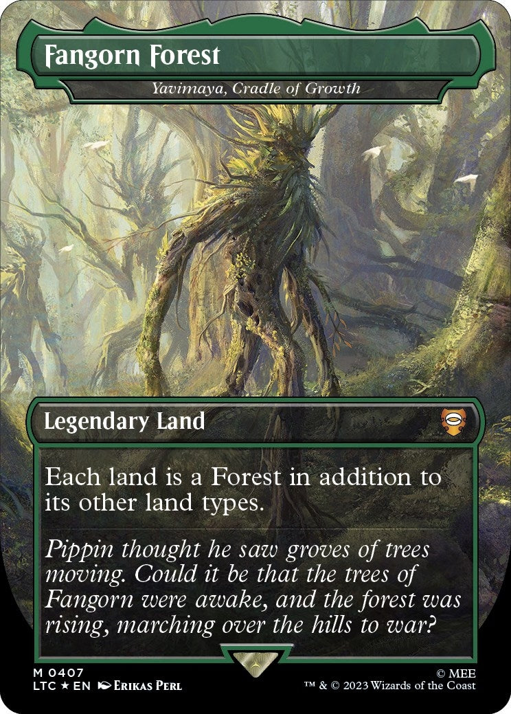 Image for Fangorn Forest - Yavimaya, Cradle of Growth (Surge Foil) (Commander: The Lord of the Rings: Tales of Middle-earth) (407) - Magic: The Gathering