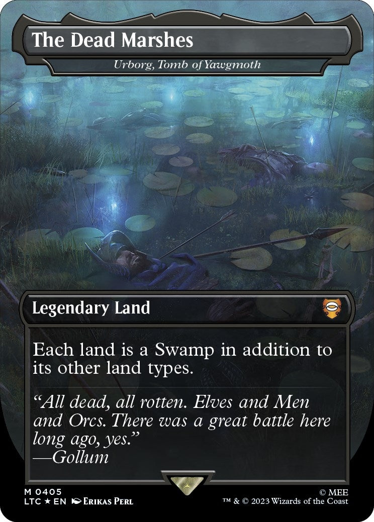 Image for The Dead Marshes - Urborg, Tomb of Yawgmoth (Surge Foil) (Commander: The Lord of the Rings: Tales of Middle-earth) (405) - Magic: The Gathering