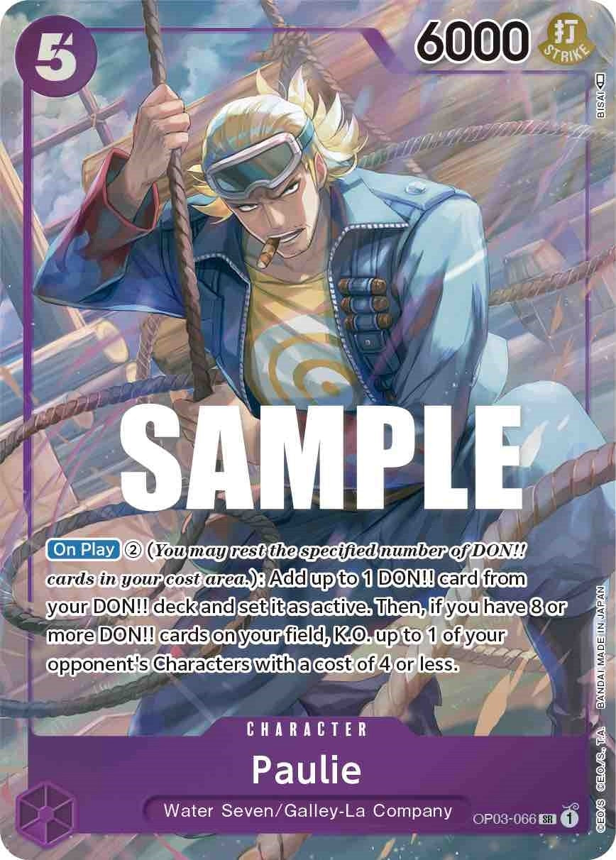 Image for Paulie (Alternate Art) (Pillars of Strength) (OP03-066) - One Piece Card Game