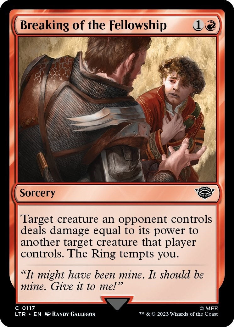 Image for Breaking of the Fellowship (Universes Beyond: The Lord of the Rings: Tales of Middle-earth) (117) - Magic: The Gathering