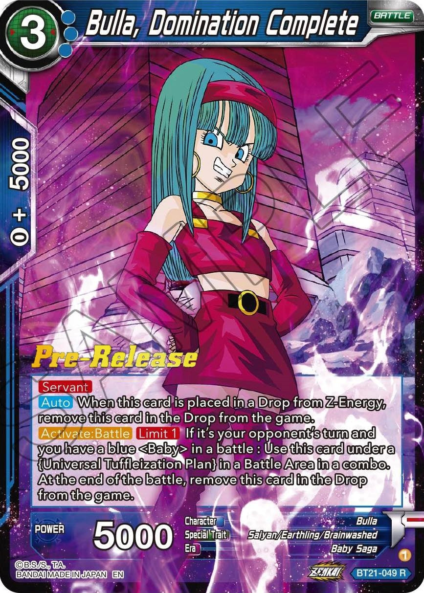 Image for Bulla, Domination Complete (Wild Resurgence Pre-Release Cards) (BT21-049) - Dragon Ball Super: Masters