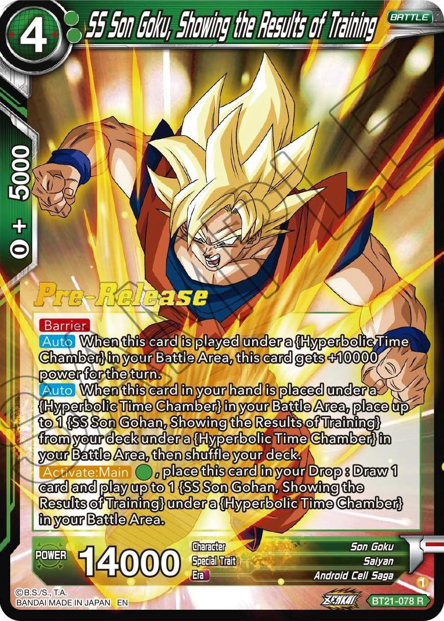 Image for SS Son Goku, Showing the Results of Training (Wild Resurgence Pre-Release Cards) (BT21-078) - Dragon Ball Super: Masters