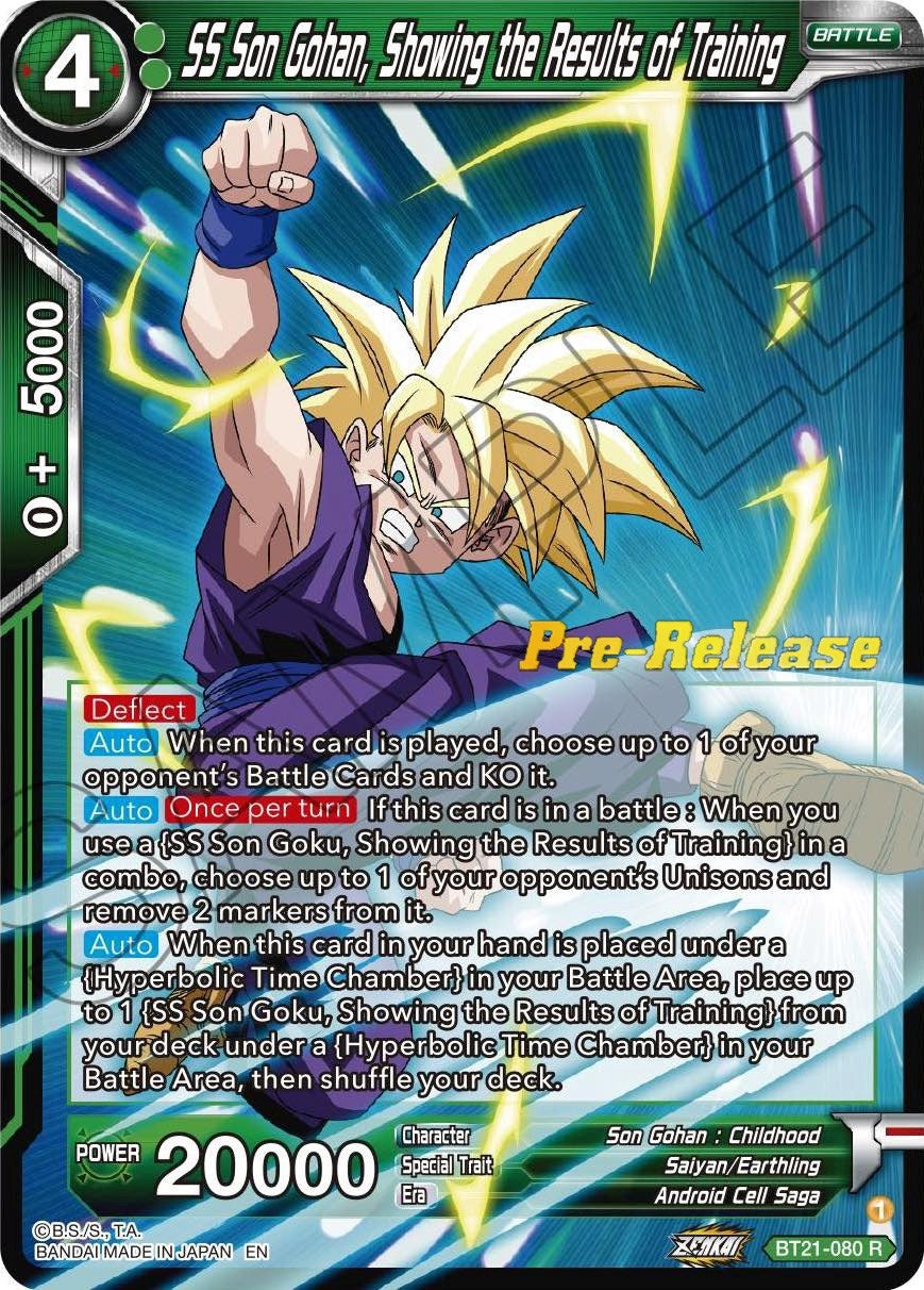 Image for SS Son Gohan, Showing the Results of Training (Wild Resurgence Pre-Release Cards) (BT21-080) - Dragon Ball Super: Masters