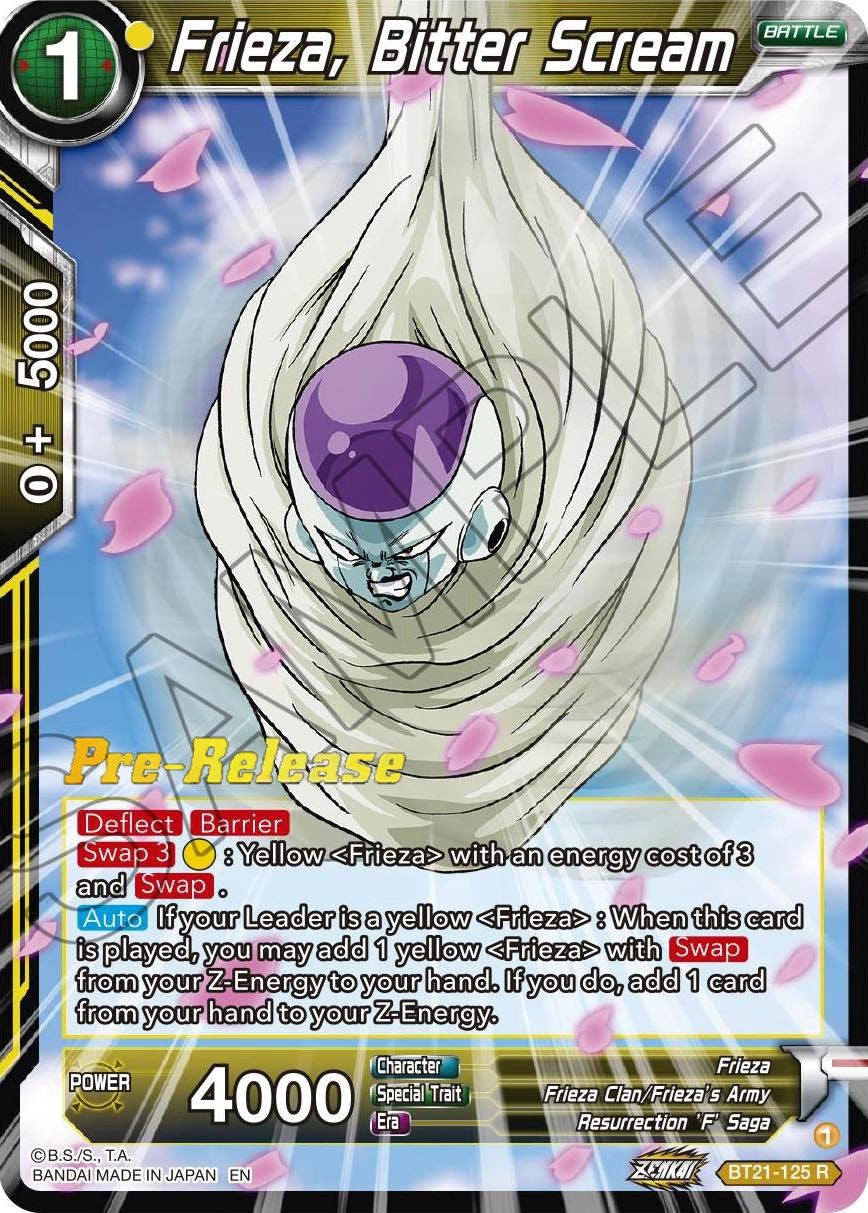 Image for Frieza, Bitter Scream (Wild Resurgence Pre-Release Cards) (BT21-125) - Dragon Ball Super: Masters