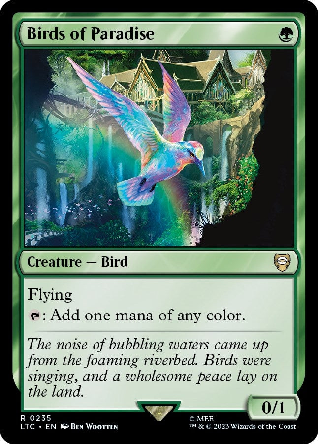 Image for Birds of Paradise (Commander: The Lord of the Rings: Tales of Middle-earth) (235) - Magic: The Gathering