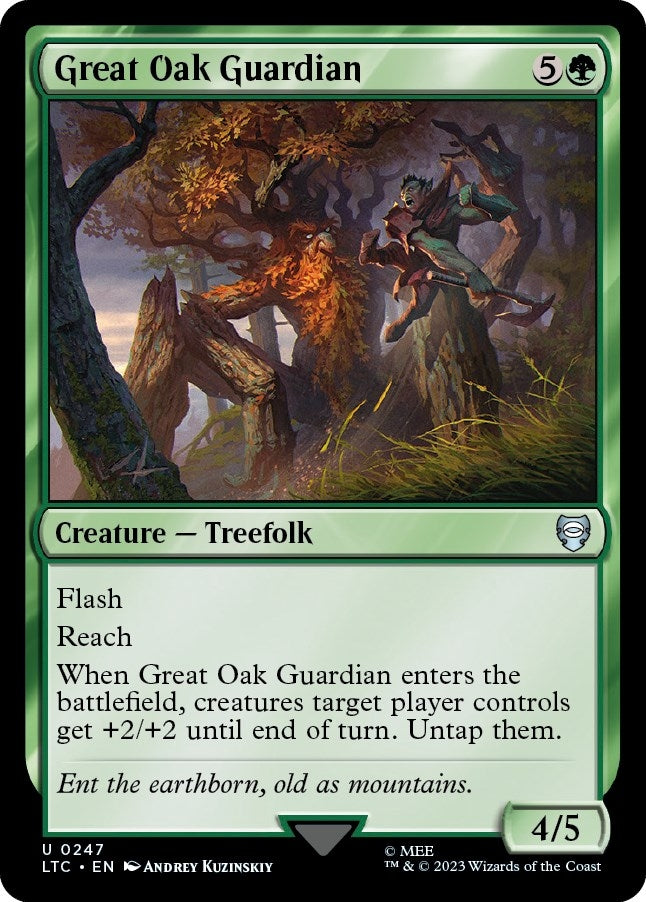 Image for Great Oak Guardian (Commander: The Lord of the Rings: Tales of Middle-earth) (247) - Magic: The Gathering