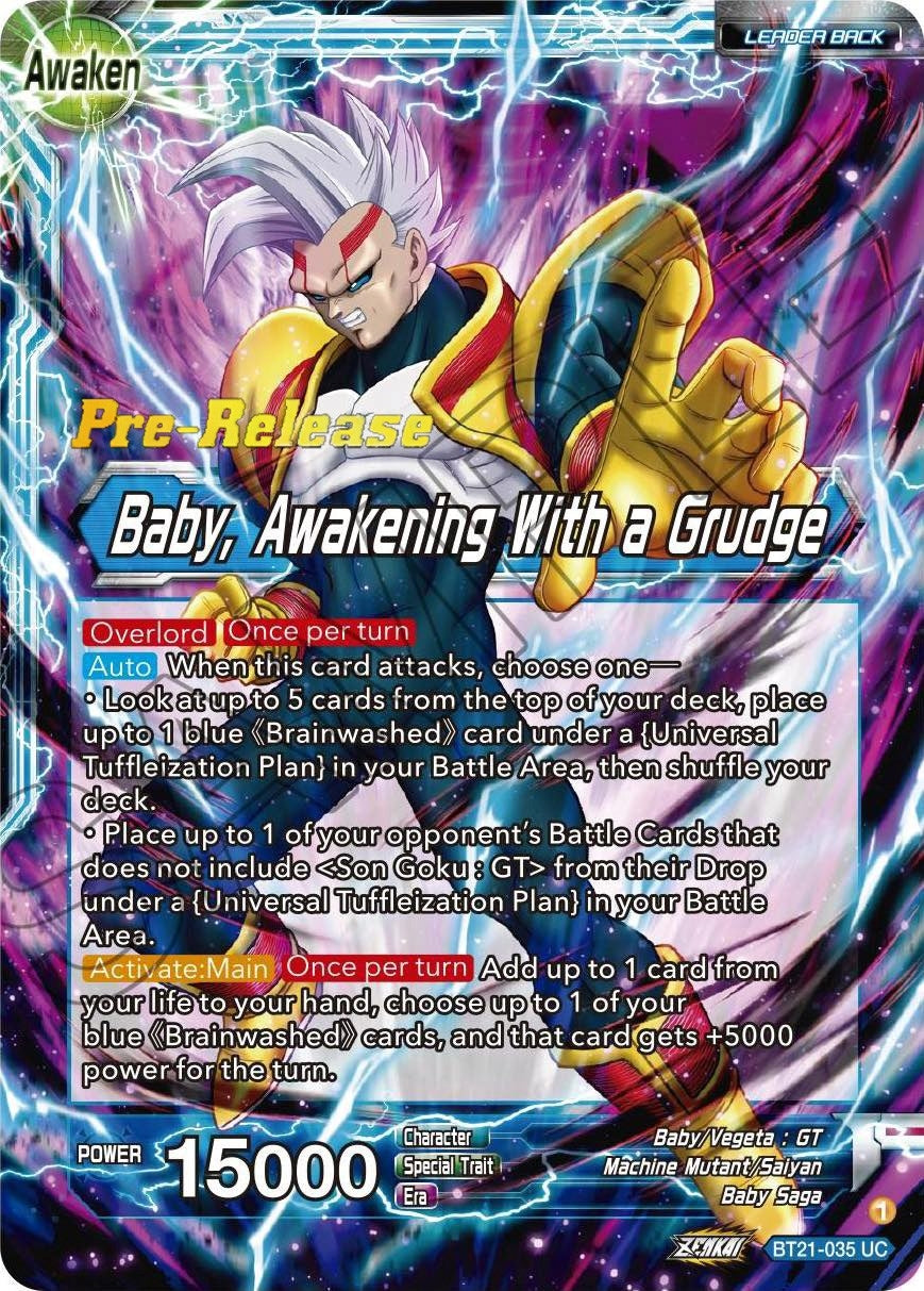 Image for Baby // Baby, Awakening With a Grudge (Wild Resurgence Pre-Release Cards) (BT21-035) - Dragon Ball Super: Masters