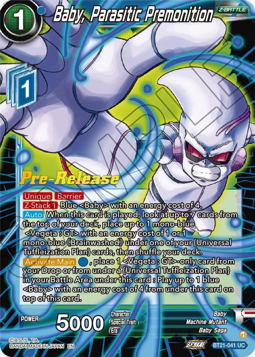 Image for Baby, Parasitic Premonition (Wild Resurgence Pre-Release Cards) (BT21-041) - Dragon Ball Super: Masters