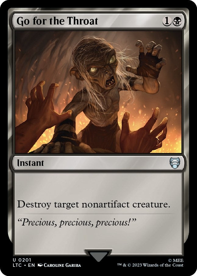 Image for Go for the Throat (Commander: The Lord of the Rings: Tales of Middle-earth) (201) - Magic: The Gathering
