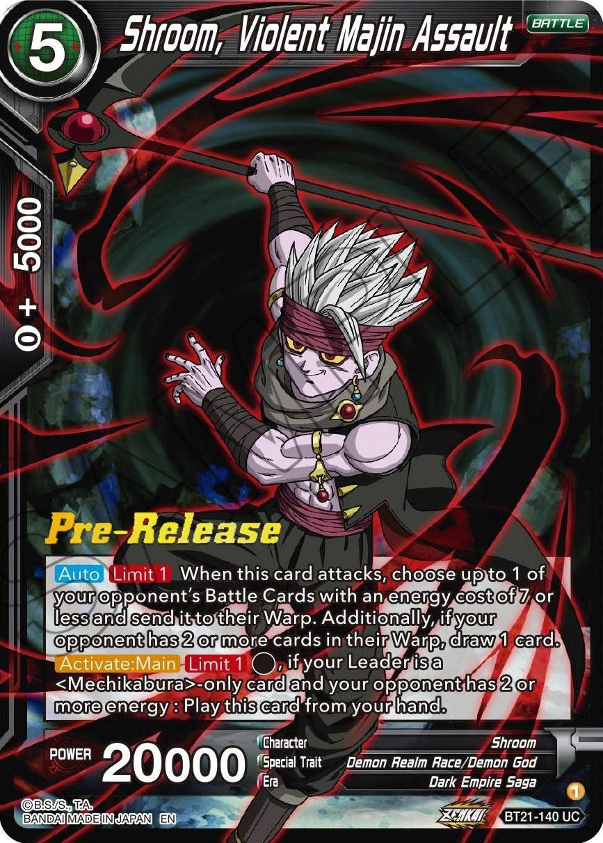 Image for Shroom, Violent Majin Assault (Wild Resurgence Pre-Release Cards) (BT21-140) - Dragon Ball Super: Masters
